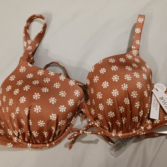 NWT! Ÿictoria's Secret Bikini Top Sz 36C - Picture 1 of 8
